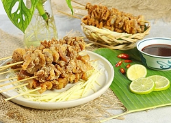 Ba chỉ xiên que chiên giòn