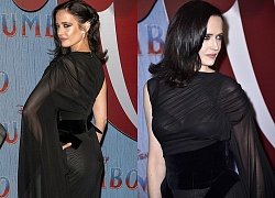 "Bond girl" Eva Green quyến rũ với váy đen xuyên thấu