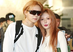 Tay trong tay xuất hiện ở sân bay, HyunA và E'Dawn không thể nào ngọt ngào hơn được nữa