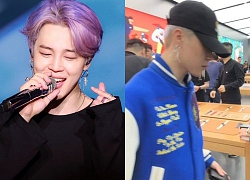 Fan &#8216;phát cuồng&#8217; khi bắt gặp Jimin (BTS) đang &#8216;tung tăng&#8217; đi mua sắm để quên cả ví tiền ở Hong Kong