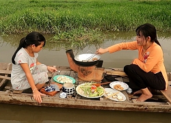 Hôm nay ngày rằm ăn chay đậu hủ chiên sả với rau luộc chấm chao