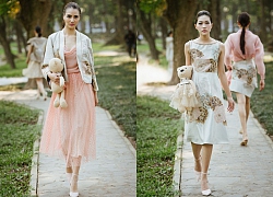 Hồng Quế gây bất ngờ khi tay ôm gấu bông, chân sải bước catwalk kiêu sa