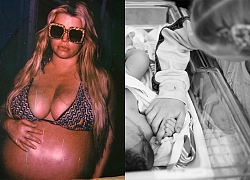 Jessica Simpson sinh con thứ ba nặng gần 5 kg