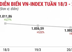 Top 10 cổ phiếu tăng/giảm mạnh nhất tuần 18-22/3