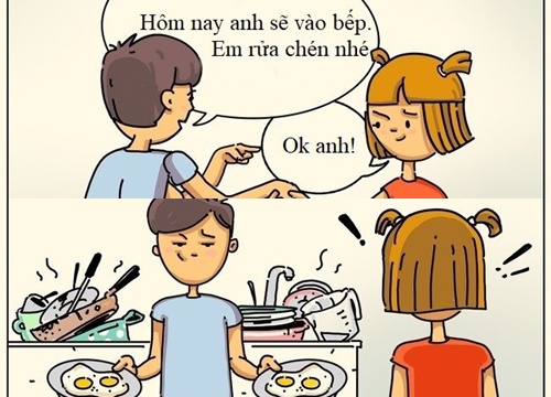 Lầy lội là nghề của con trai khi yêu, đáng yêu thật nhưng có lúc khiến chị em "bốc khói"