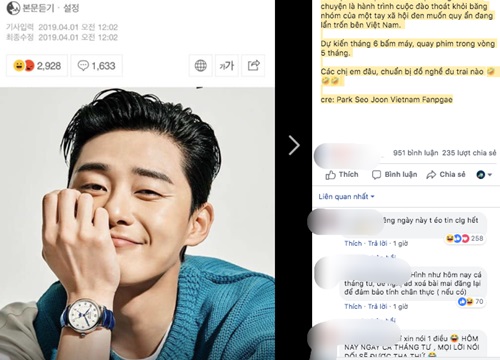 Rộ tin "Tổng tài" Park Seo Joon sang Việt Nam quay phim vào tháng 6, ở lại 5 tháng!