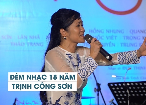 Hồng Nhung hát 'Một cõi đi về', cả Đường sách nghe đắm đuối trong ngày tưởng nhớ Trịnh Công Sơn