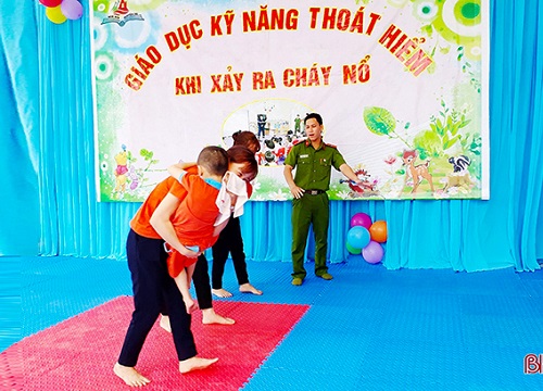 Các trường học ở Hồng Lĩnh trang bị kỹ năng phòng "giặc lửa"