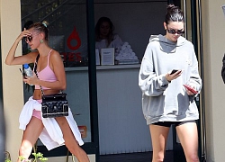 Diện quần siêu ngắn cùng đi tập gym, bà xã Justin Bieber và Kendall Jenner đọ chân dài cực phẩm