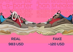 Những đôi sneakers bạn đang mang có khi lại là giày fake đấy