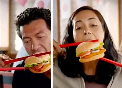 Bạn trẻ Việt nói gì về clip "ăn hamburger bằng đũa" của Burger King?