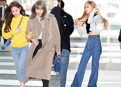 Black Pink gây náo loạn sân bay: Mỹ nhân này gây sốc với body như bị photoshop quá đà, Jennie và Lisa đầy đáng yêu