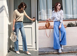 Nhấn mạnh: Quần jeans không chỉ bụi bặm mà còn rất dịu dàng, sang chảnh nếu bạn diện 4 kiểu dáng sau