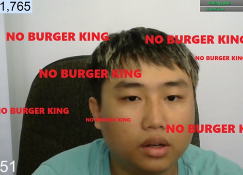 Sau 10 tiếng nói "Khoa Pug", Youtuber Việt tiếp tục câu views bằng "No Burger King" trong 10 tiếng