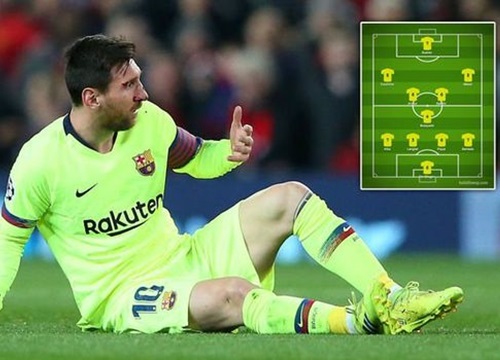 Sốc: Messi phải rời sân với gương mặt bầm dập