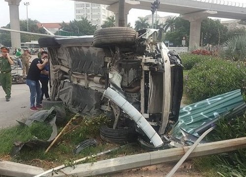 Vụ xe Mercedes gây tai nạn liên hoàn ở Hà Nội: Một nạn nhân đang nguy kịch