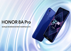 Honor 8A Pro ra mắt: Chip Helio P35, RAM 3GB, giá 5 triệu đồng