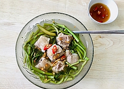 Canh sườn rau rút nấu chua