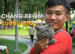 Chàng xe ôm Sài Gòn cuồng mèo gây thích thú dân mạng