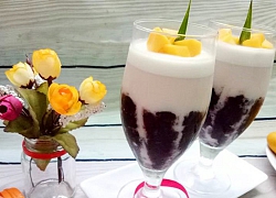 Sắp hè, chị em học vội làm pudding nếp cẩm vừa lạ vừa ngon đãi cả nhà