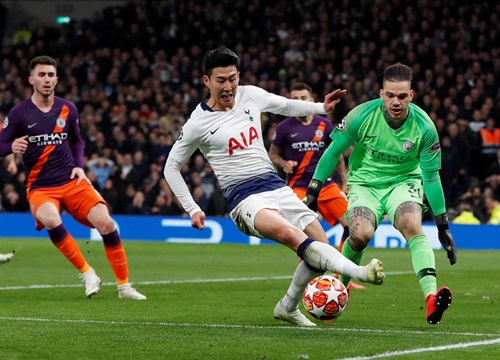 Son Heung-min nổi bật ở đội hình kết hợp Man City và Tottenham