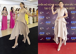 Á hậu Mâu Thủy tươi tắn cuốn hút, thị phạm catwalk cho thí sinh HHBSVTC 2019