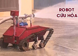 Học sinh Quảng Ngãi chế tạo robot chữa cháy có một không hai