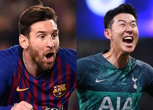 Son Heung-min và Messi lọt đội hình tiêu biểu tứ kết Champions League