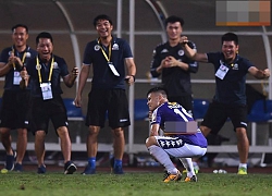 Quang Hải tái hiện màn ăn mừng ngạo nghễ của Ronaldo sau khi ghi bàn nhấn chìm Hải Phòng