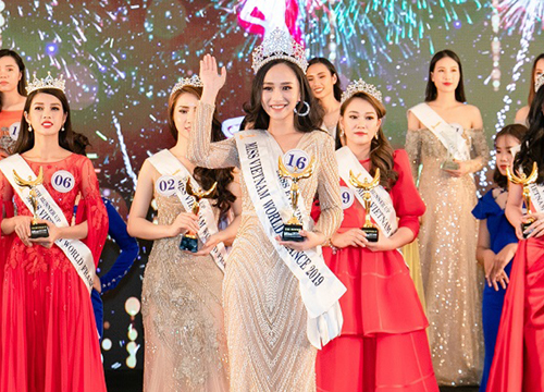 Trần Vũ Hương Trà đăng quang Hoa hậu Thế giới Người Việt tại Pháp 2019