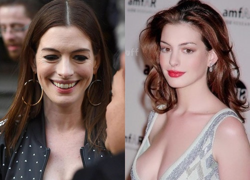 Từng gây sốt vì vừa đẹp "ná thở", mỹ nhân ngực dạng khủng Anne Hathaway lộ gương mặt nhăn nheo đến mức khó lòng nhận ra