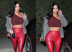 Kim Kardashian lại diện quần bó căng khoe 'siêu vòng 3'