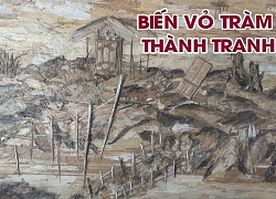 Người đàn ông vùng miệt thứ biến vỏ tràm thành tranh