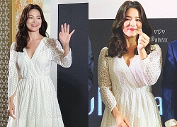 Vừa bị chê xuề xòa, Song Hye Kyo đã biến hình xuất sắc với tóc mới, như bà hoàng giữa trung tâm thương mại đông nghịt người