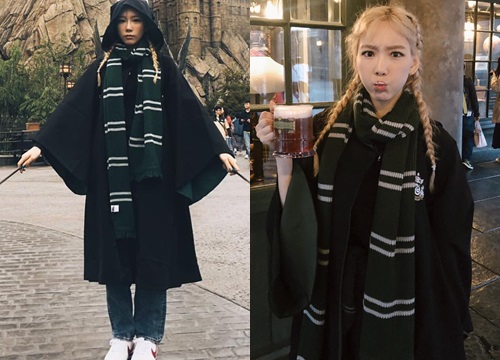 Hết BlackPink đến TaeYeon (SNSD) khiến fan thích thú khi mặc trang phục Harry Potter