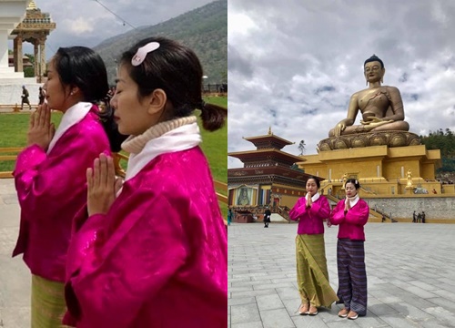 Ốc Thanh Vân kể về Mai Phương trong chuyến đi Bhutan: 'Khi em tôi đứng cầu nguyện, bất giác tôi bật khóc. Em tôi khóc'