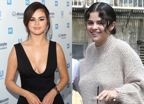 Selena Gomez tái xuất đẫy đà với váy xẻ, bị "soi" vòng 1 lệch kỳ lạ