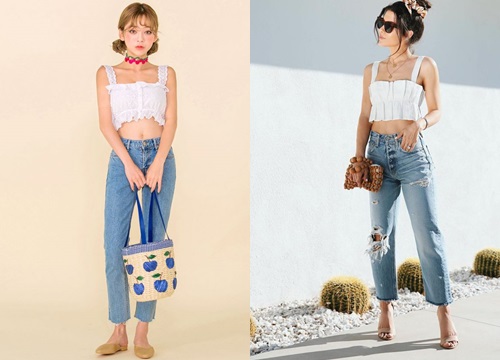 Tips mix đồ với áo croptop cho mùa hè 2019