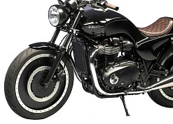 Triumph Bonneville T120 đầy &#8220;sang chảnh&#8221; với nhà mốt da Berluti