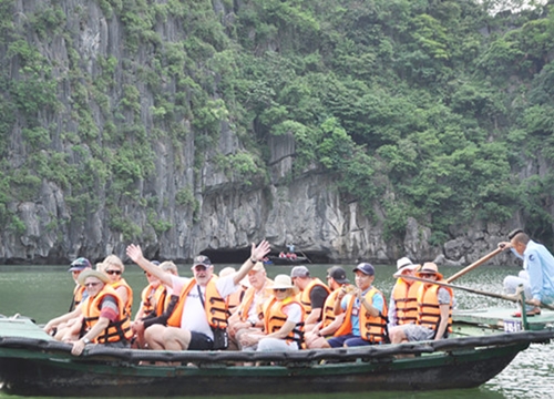 Vào hang Luồn ngắm khỉ vàng trên vịnh Hạ Long