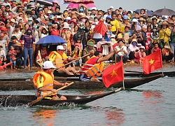 Độc đáo lễ hội đua thuyền độc mộc trên dòng Pô Kô