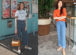 Hè đến vẫn nên bụi bặm một chút với quần jeans, và hãy diện jeans ống rộng nếu bạn sợ nóng