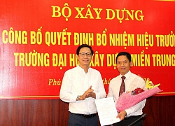 PGS.TS.KTS Nguyễn Vũ Phương được bổ nhiệm Hiệu trưởng trường Đại học Xây dựng miền Trung