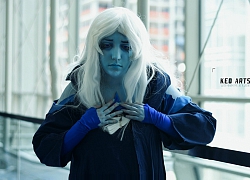 Cosplay Blue Diamond xanh từ trên xuống dưới