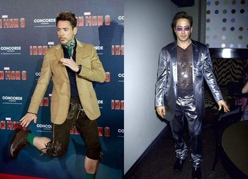 Hoa mắt với thời trang ngoài đời của 'Iron Man' Robert Downey Jr: đố ai tìm được màu nào chú đây chưa thử?