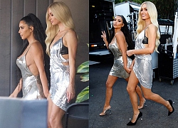 Khung cảnh thay đổi sau 2 thập kỷ: Không còn là vai phụ mờ nhạt, Kim Kardashian lấn át cô chủ cũ Paris Hilton trong 1 nốt nhạc