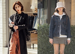 Street style Hàn: Âm hưởng vintage &#8216;phủ kín&#8217; đường phố Hàn