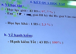 '42/43 học sinh giỏi một lớp là bình thường, không có bệnh thành tích'