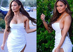 Daphne Joy khoe 'núi đôi' nảy nở với váy trắng hở bạo