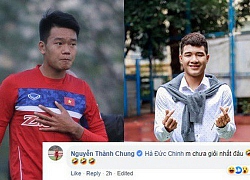 Cầu thủ Thành Chung tag Hà Đức Chinh rồi "đùa cợt" trong bài đăng về tin đồn "nam sinh lớp 10 làm nhiều nữ sinh có bầu"